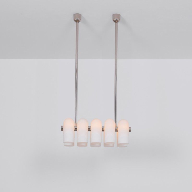 Schwung Odyssey Linear Chandelier Polished Nickel | Extra Small